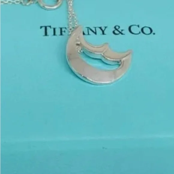 Tiffany & Co. Silver Moon Necklace - Picture 4 of 11
